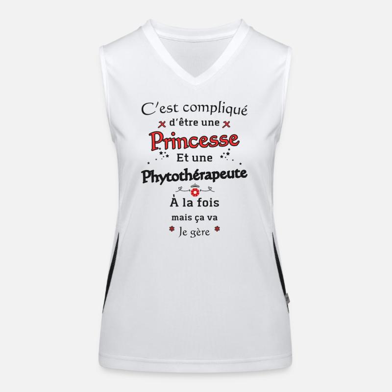 Princesse Phytothérapeute Débardeur respirant contrasté Femme