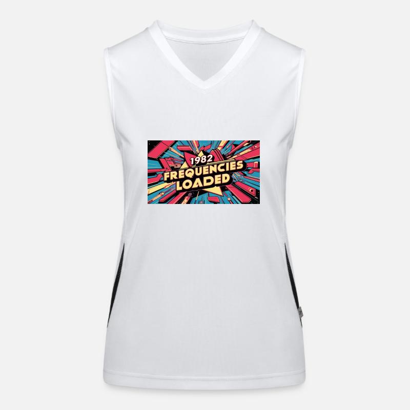 FREQUENCIES LOADED 1982 EXPLOSION Women's Functional Contrast Tank Top