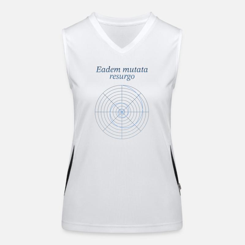 Logarithmic Spiral Women's Functional Contrast Tank Top