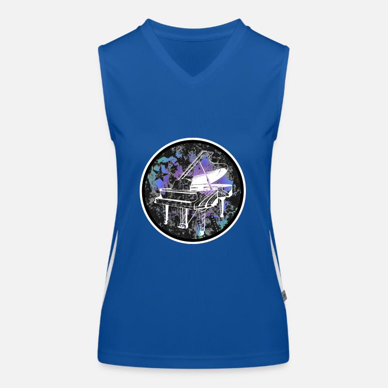 Conception de piano Débardeur respirant contrasté Femme