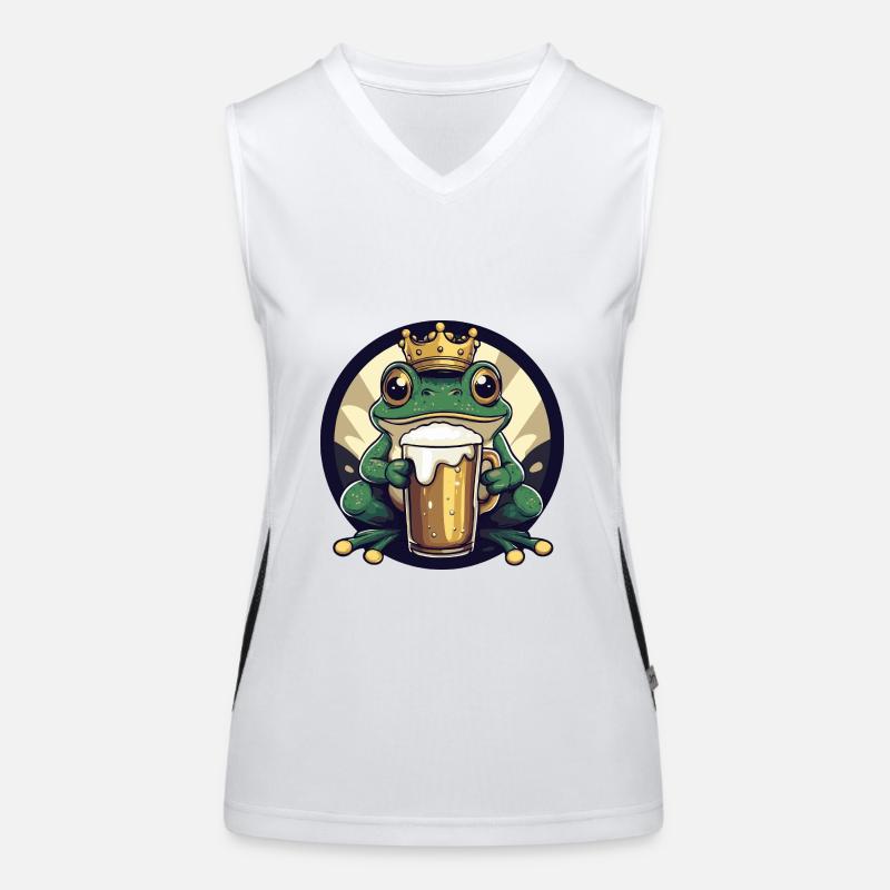 Frosch Bier Funktionelles Kontrast-Tank Top für Frauen