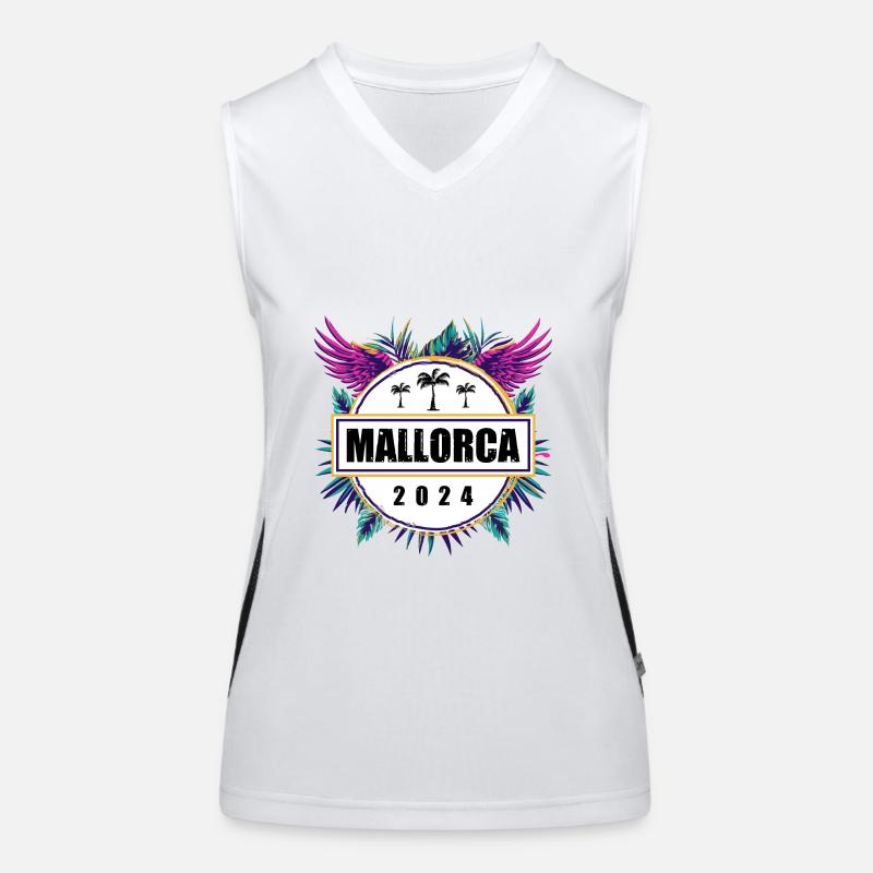 Mallorca 2024 Team Funktionelles Kontrast-Tank Top für Frauen