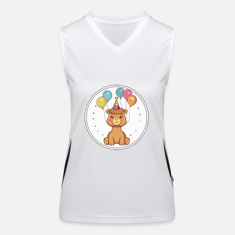 Kamel Geburtstag Baby Funktionelles Kontrast-Tank Top für Frauen