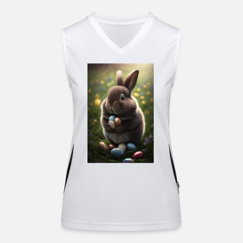Easter Happy Easter Easter Eggs Chocolate Sweet Women's Functional Contrast Tank Top