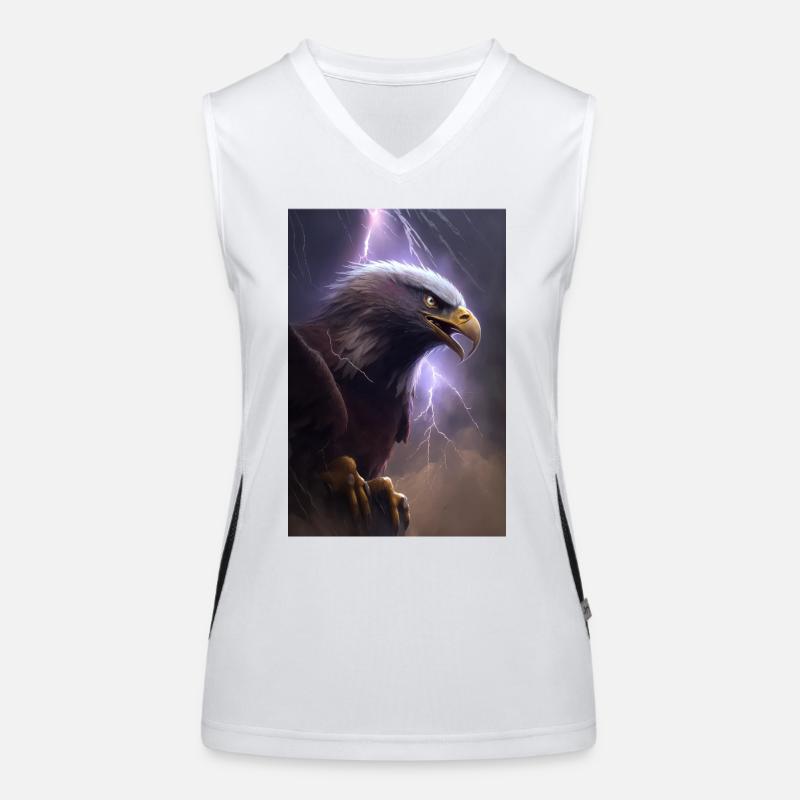 Adler Blitze Cool Sturm Tier Vogel Epic Funktionelles Kontrast-Tank Top für Frauen