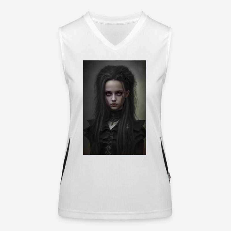 Gothic Mädchen Goth Girl Women's Functional Contrast Tank Top