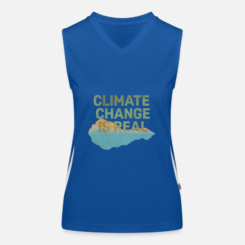 Der Klimawandel ist real Funktionelles Kontrast-Tank Top für Frauen
