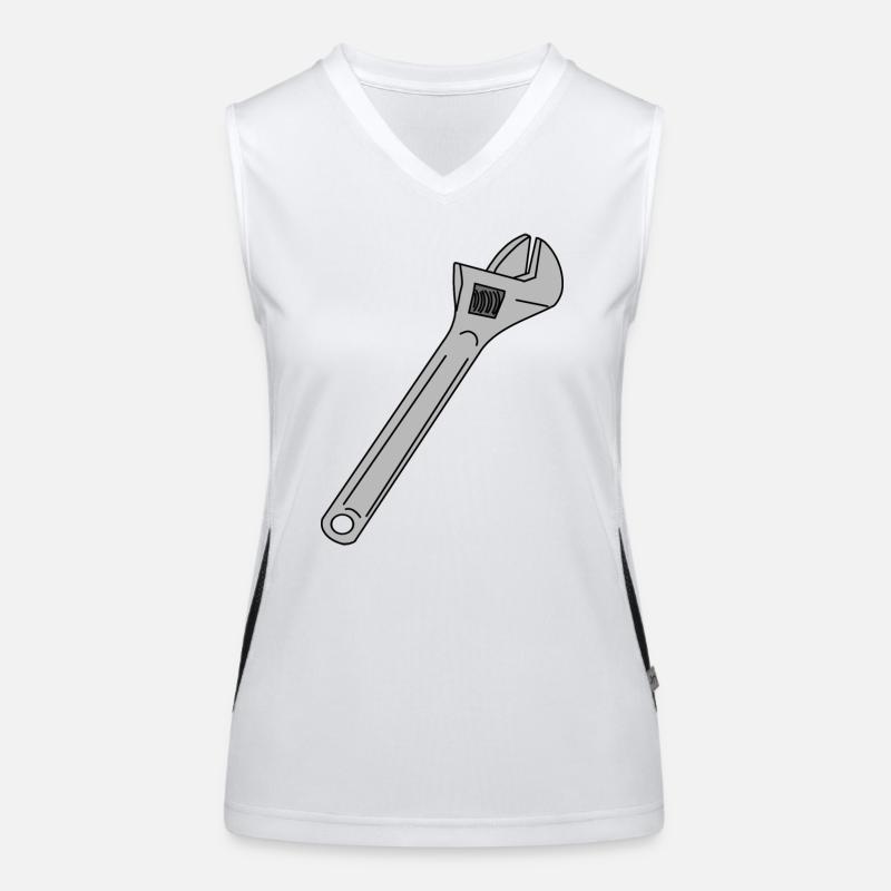 Wrench Adjustable Wrench English Women's Functional Contrast Tank Top