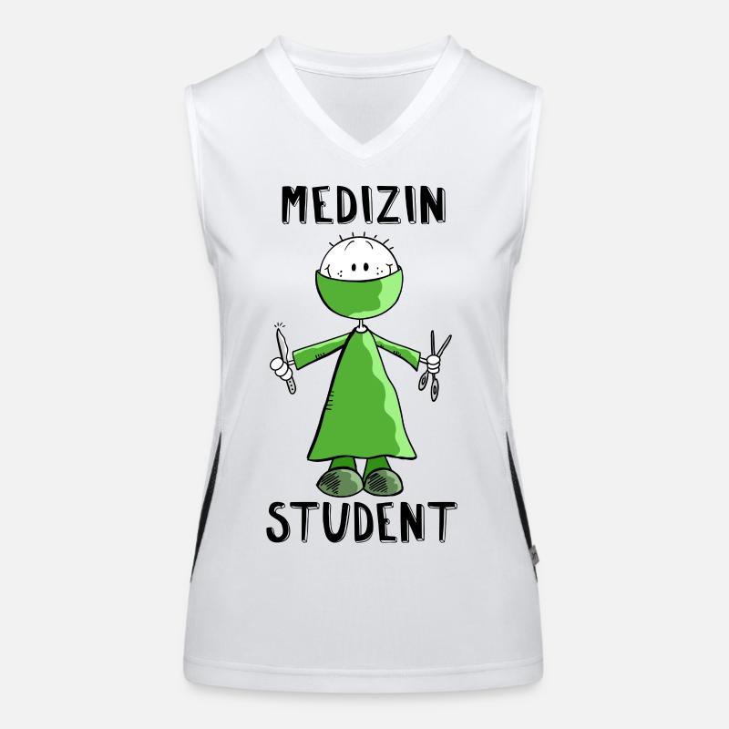 Medizin Student Strichmännchen - Chirurgie - Fun Funktionelles Kontrast-Tank Top für Frauen