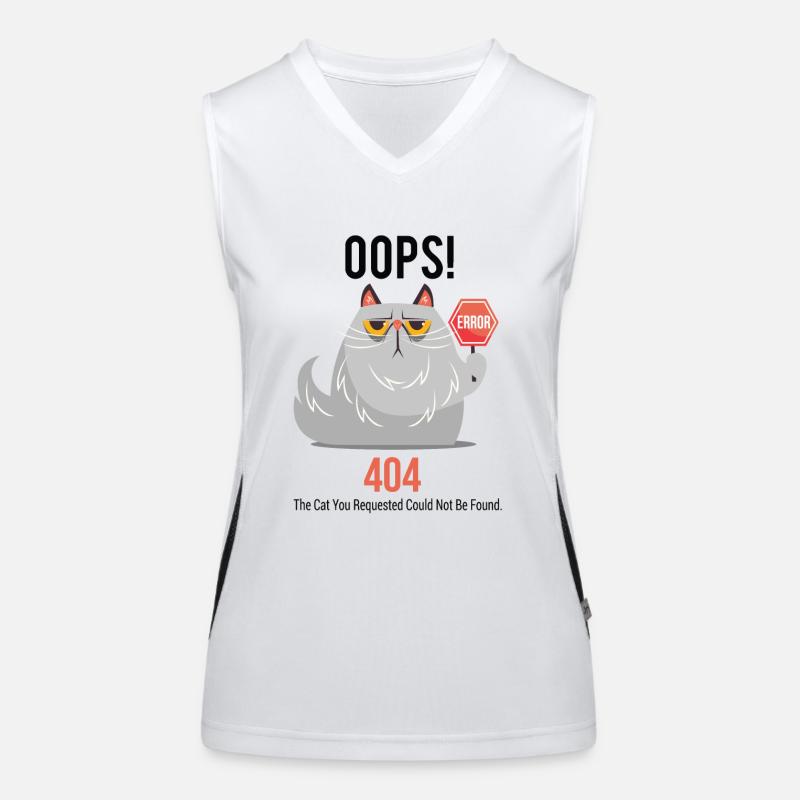 Grumpy Cat 404 Women's Functional Contrast Tank Top
