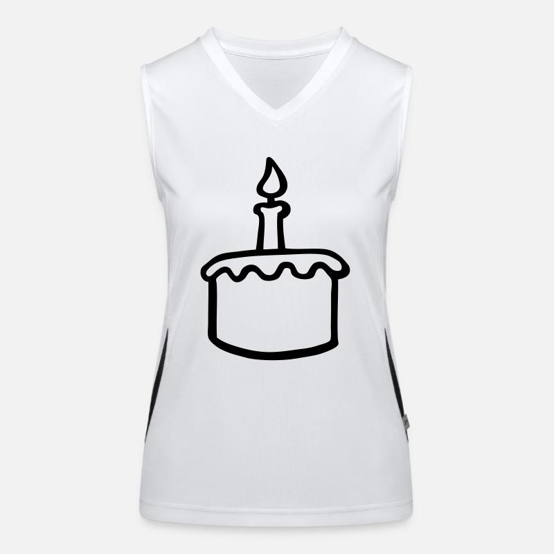 geburtstagtorte Geburtstagskuchen Geburtstagsfeier Funktionelles Kontrast-Tank Top für Frauen