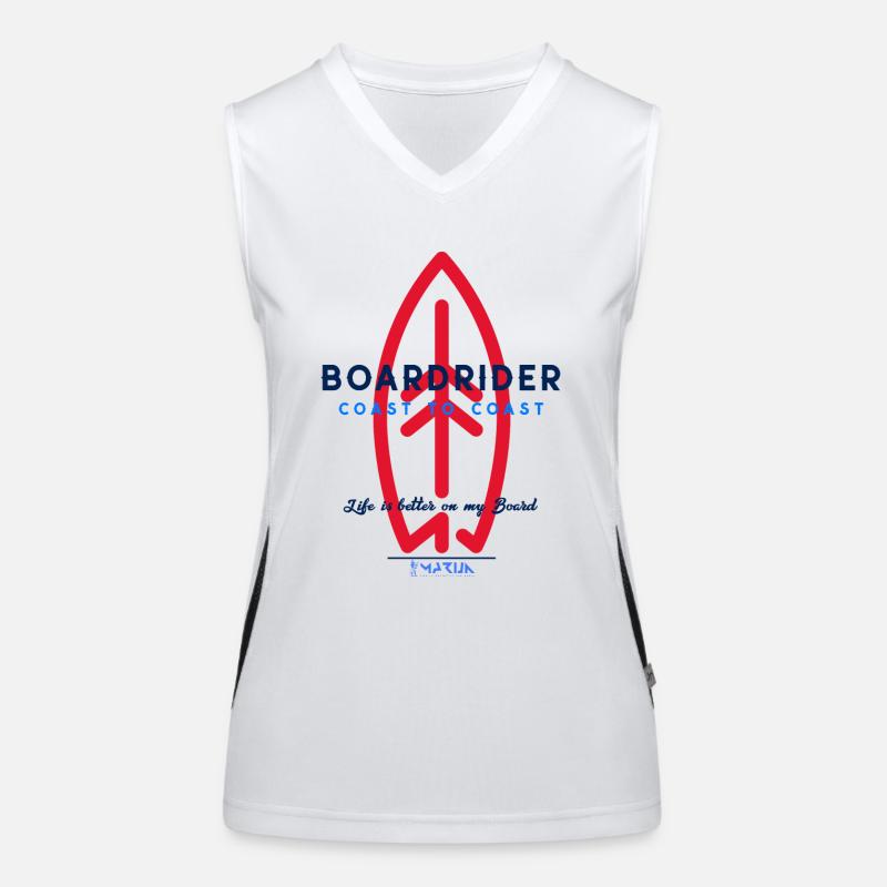 Ocean is calling boardriding MOC5C Women's Functional Contrast Tank Top