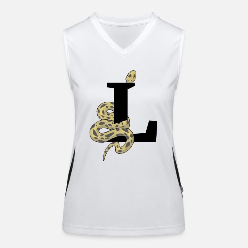 Lettre l serpent Débardeur respirant contrasté Femme