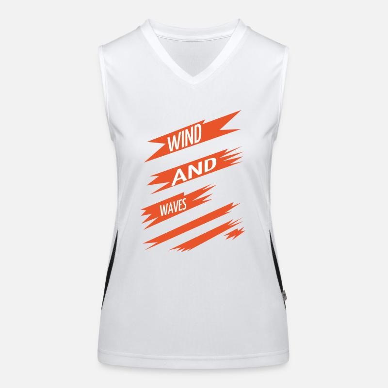 statement gift idea windsurfing techniques Funktionelles Kontrast-Tank Top für Frauen