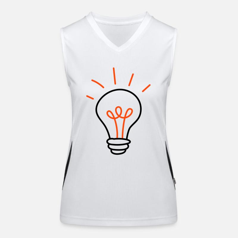 Gluehbirne - 2 Farben Funktionelles Kontrast-Tank Top für Frauen