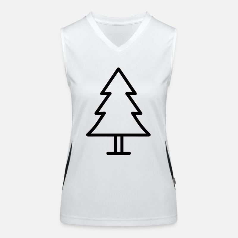 Christmas tree Women's Functional Contrast Tank Top