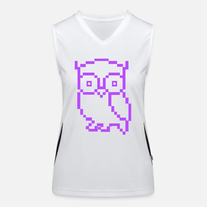 Pixel Owl Women's Functional Contrast Tank Top