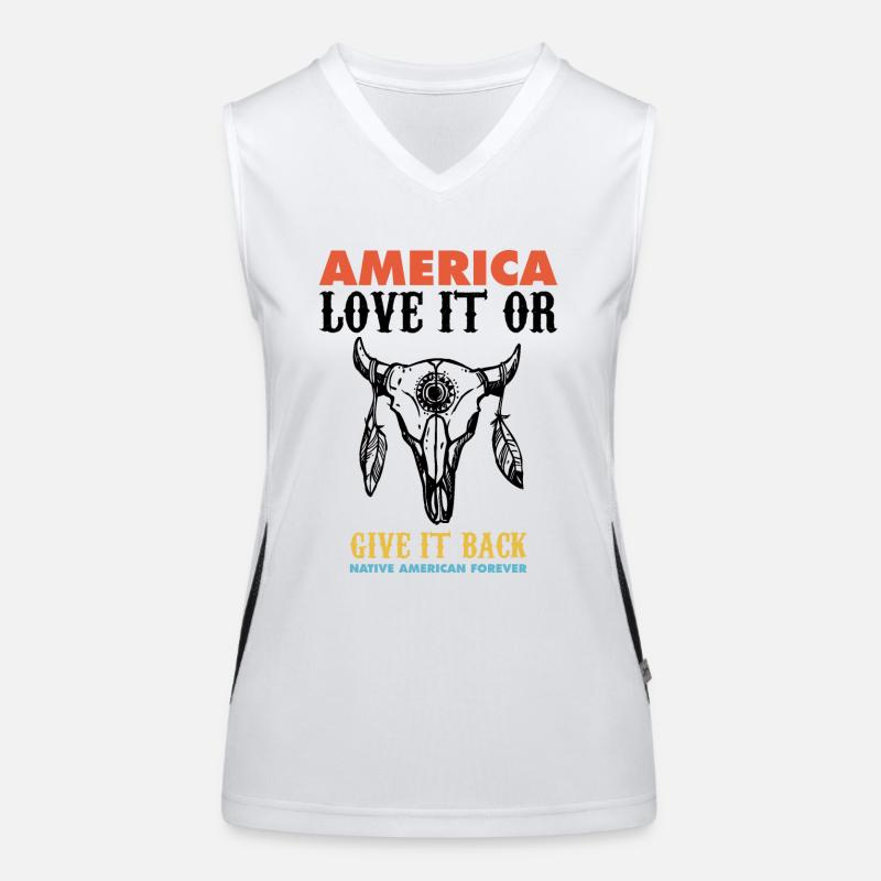 american native, deadly day, apache Funktionelles Kontrast-Tank Top für Frauen