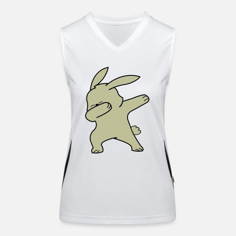 Dabbing Lapin Débardeur respirant contrasté Femme