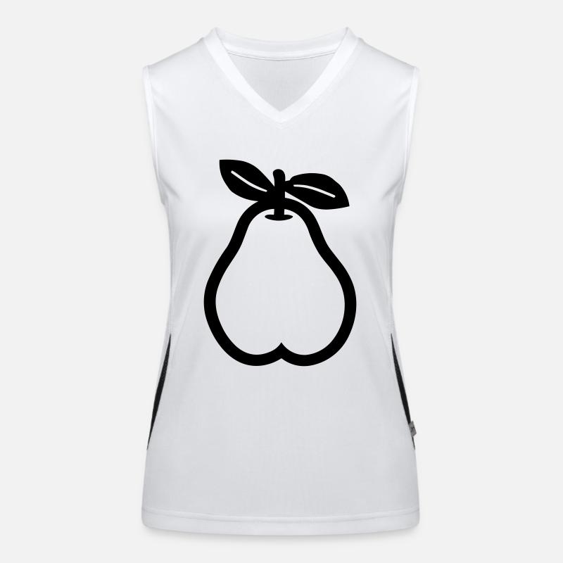 Birne Funktionelles Kontrast-Tank Top für Frauen