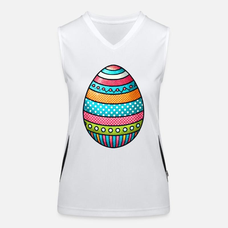 Egg Easter Egg Women's Functional Contrast Tank Top