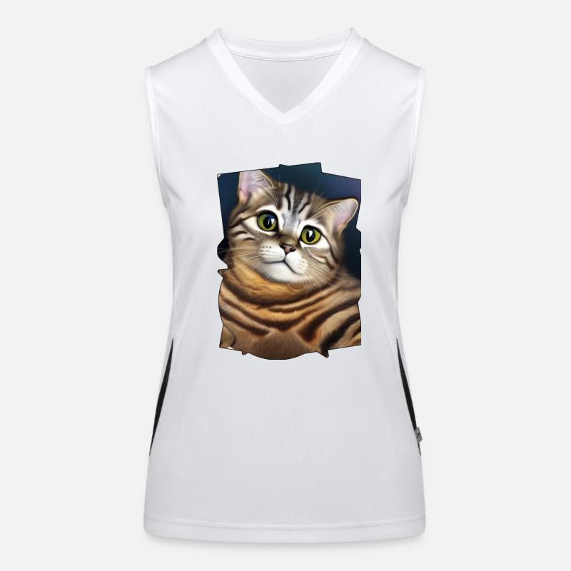 Chat mignon Débardeur respirant contrasté Femme