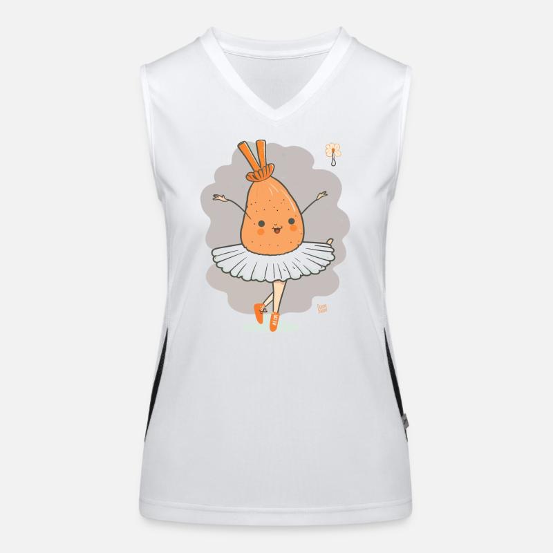 Danser sous les projecteurs Débardeur respirant contrasté Femme