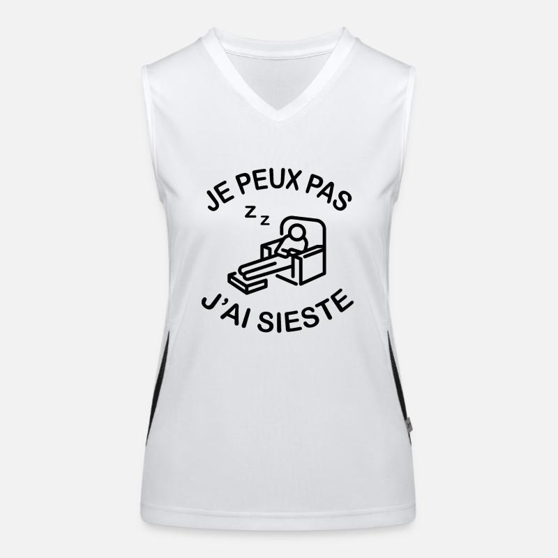 Je Peux Pas J'ai Sieste Débardeur respirant contrasté Femme