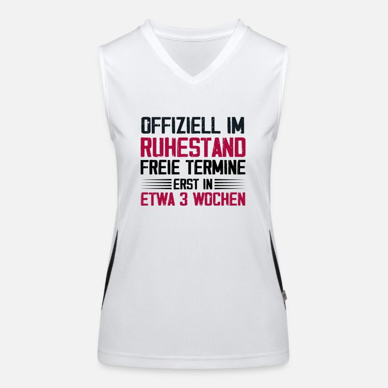 Offiziell Im Ruhestand Funktionelles Kontrast-Tank Top für Frauen