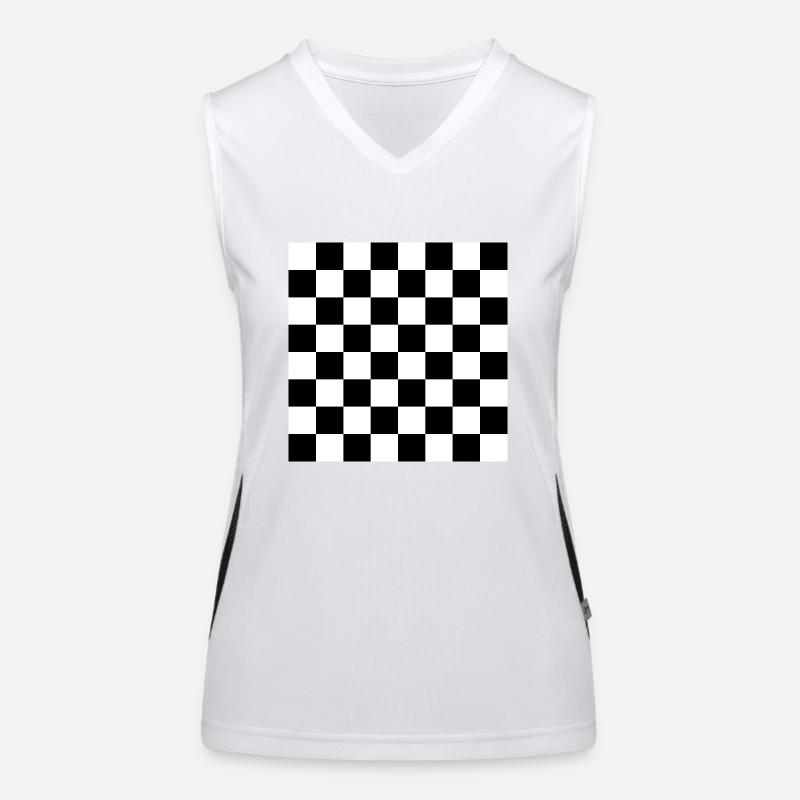 Chequer Women's Functional Contrast Tank Top