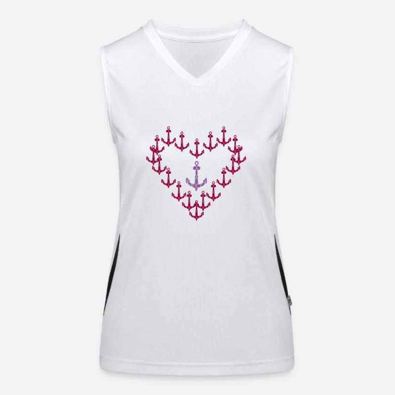 Anker Funktionelles Kontrast-Tank Top für Frauen