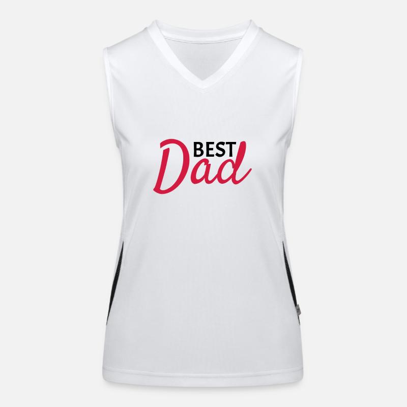 Best Dad Funktionelles Kontrast-Tank Top für Frauen