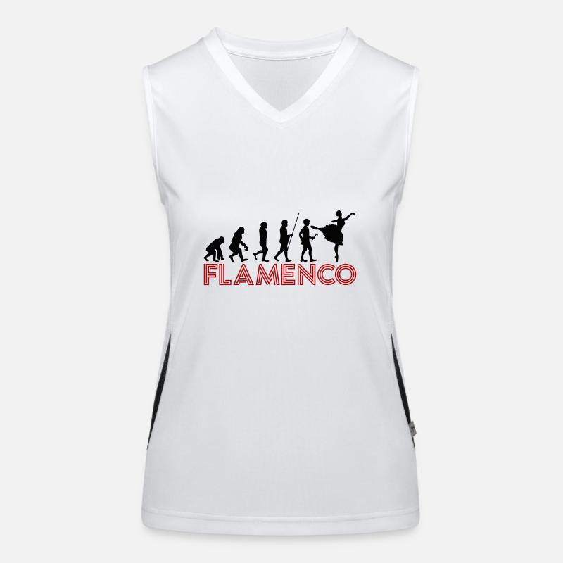 Flamenco Evolution - Noir Débardeur respirant contrasté Femme