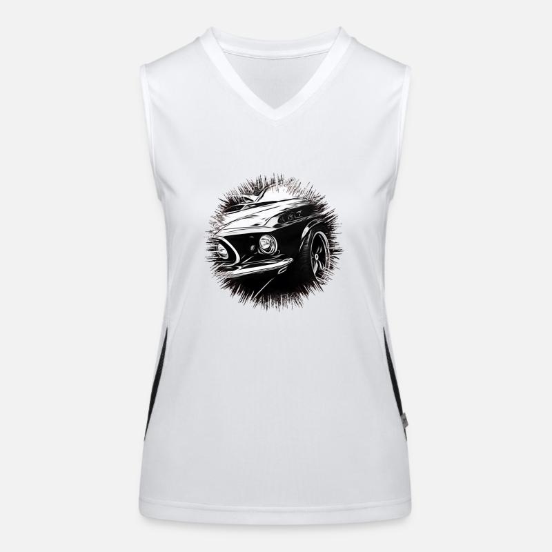 Auto Funktionelles Kontrast-Tank Top für Frauen