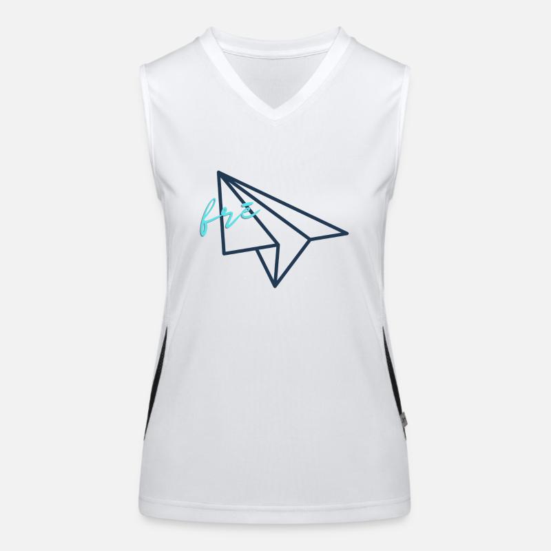 Libre, Volez, Liberté Débardeur respirant contrasté Femme