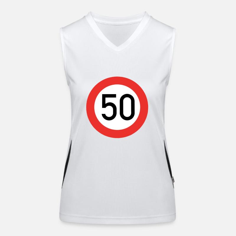 50 shield Women's Functional Contrast Tank Top