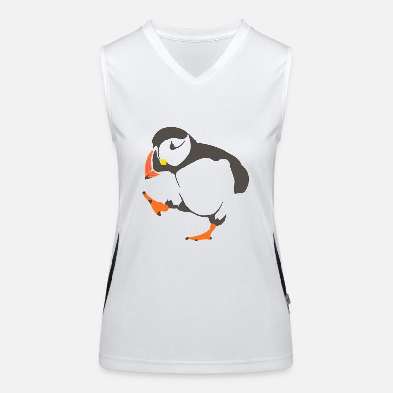 Walking puffin Women's Functional Contrast Tank Top