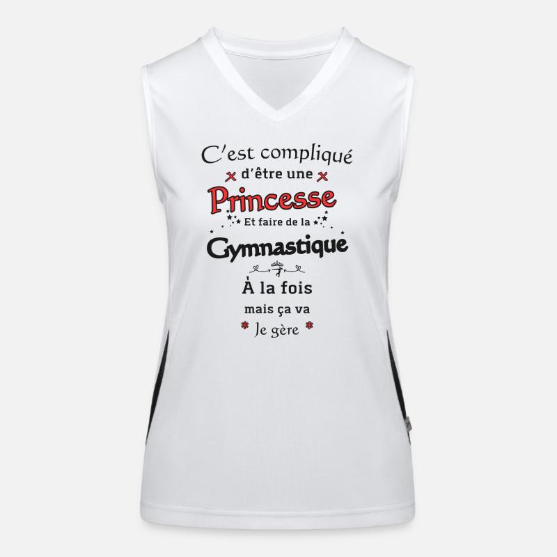 Princesse adepte de Gymnastique Débardeur respirant contrasté Femme