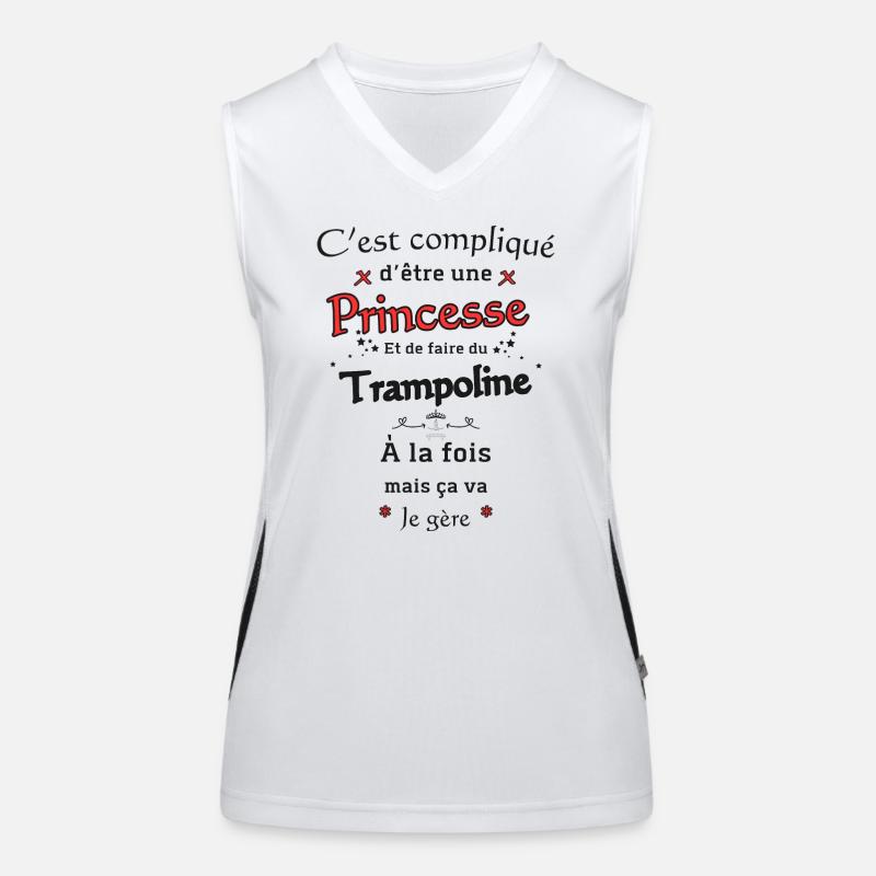Princesse Et Trampoline Débardeur respirant contrasté Femme