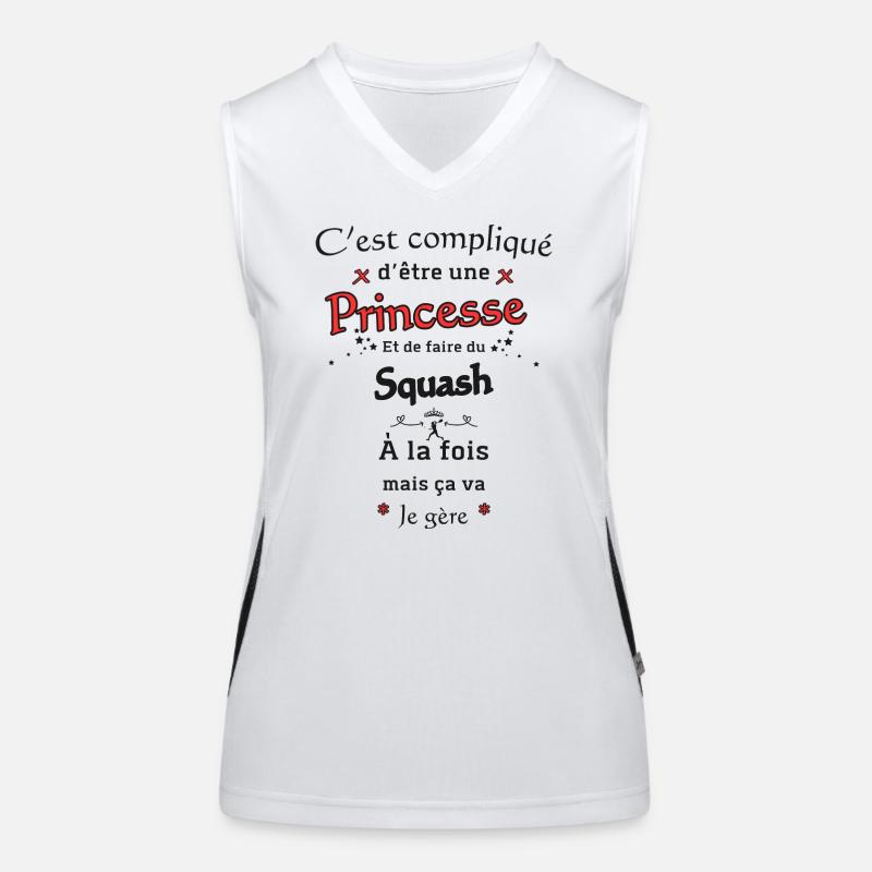 Princesse et Squash Débardeur respirant contrasté Femme