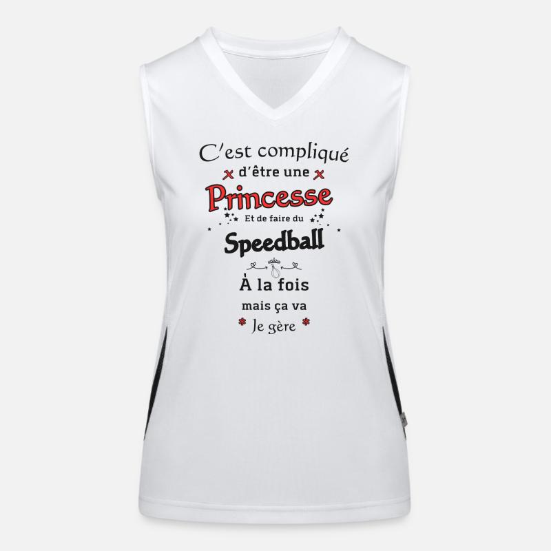 Princesse Et Speedball Débardeur respirant contrasté Femme