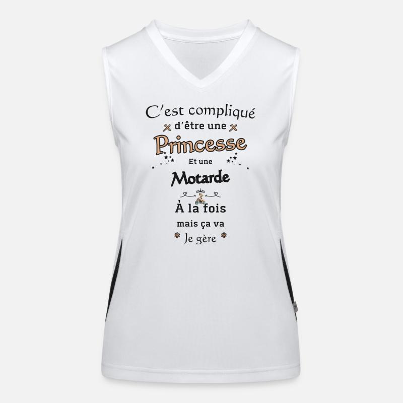 Princesse Motarde Débardeur respirant contrasté Femme