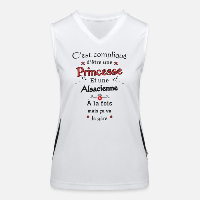 Princesse Alsacienne Débardeur respirant contrasté Femme