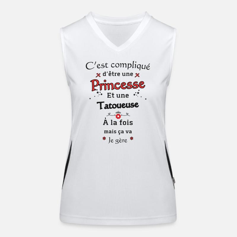 Princesse Tatoueuse Débardeur respirant contrasté Femme