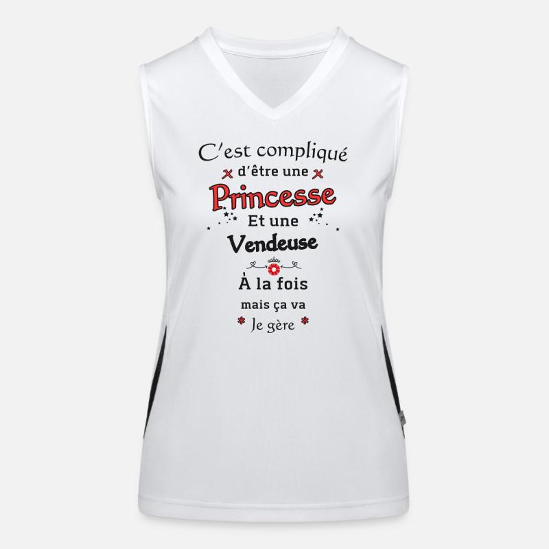 Princesse Vendeuse Débardeur respirant contrasté Femme