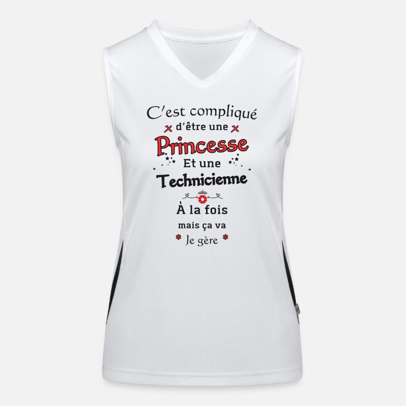 Princesse Technicienne Débardeur respirant contrasté Femme