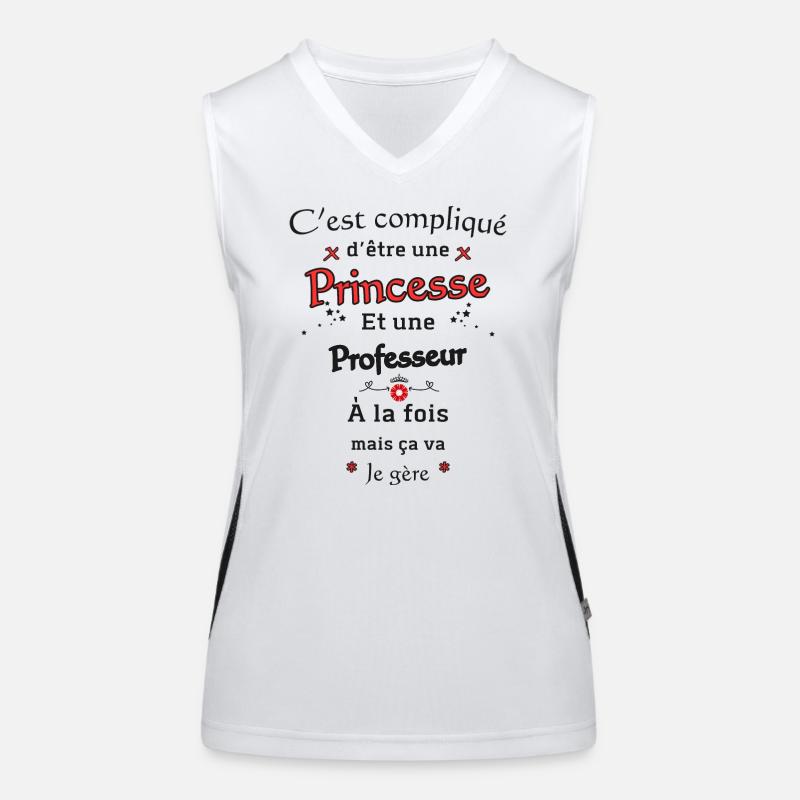 Princesse Professeur Débardeur respirant contrasté Femme