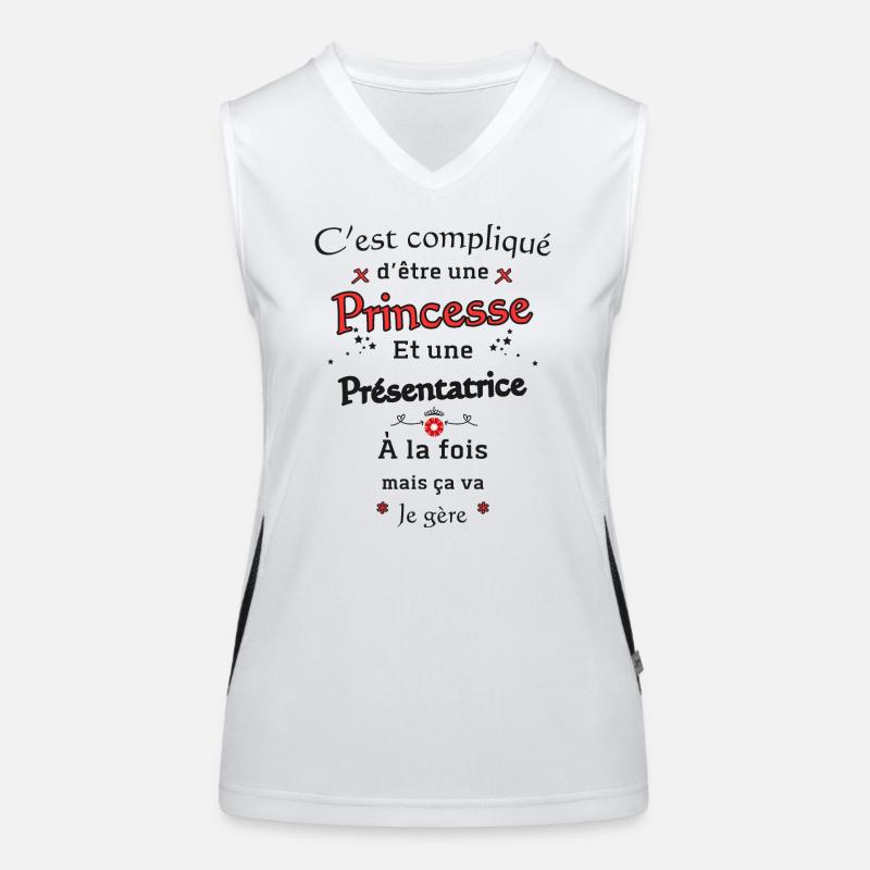 Princesse Présentatrice Débardeur respirant contrasté Femme