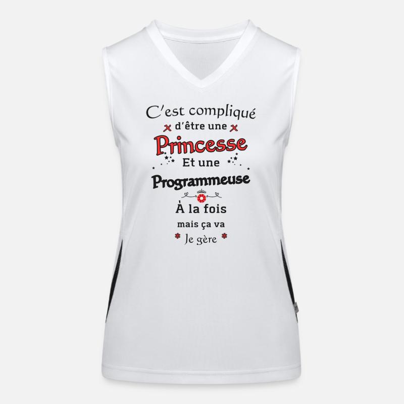Princess Programmer Women's Functional Contrast Tank Top