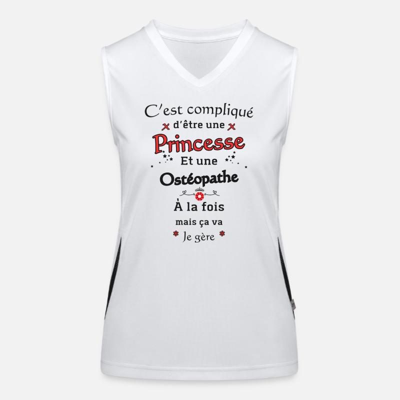 Princesse Ostéopathe Débardeur respirant contrasté Femme
